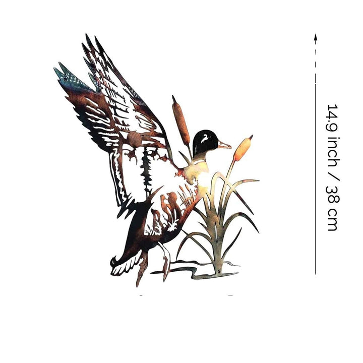 Mallard Duck Alloy Wall Art – Modern Metal Home Decor