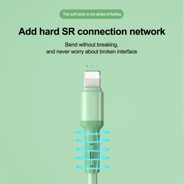 USB Cable for iPhone 14/13/12/11 Pro Max & More — Fast Charging Liquid Silicone Cord 1/1.5/2M
