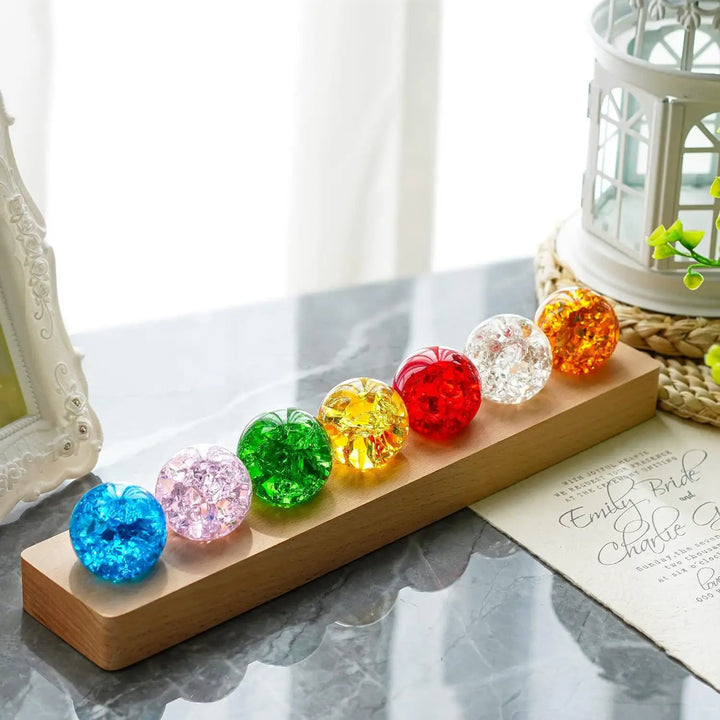 Luminous Glass Planet Ball – Colourful Desktop Décor & Unique Gift